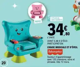 E.Leclerc CHAISE MUSICALE ET D'ÉVEIL offre