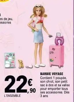 E.Leclerc Barbie voyage offre