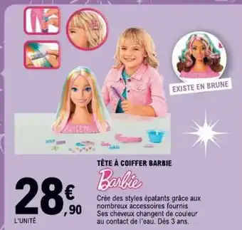 E.Leclerc Tête à coiffer Barbie offre