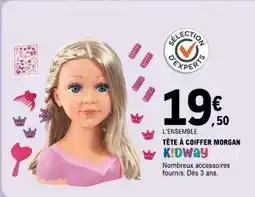 E.Leclerc TÊTE À COIFFER MORGAN KIDWAY offre