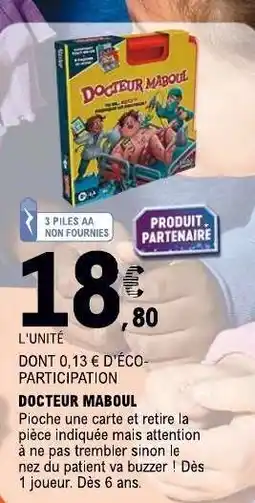 E.Leclerc Docteur Maboul offre