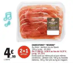 E.Leclerc CHARCUTERIE NEGRONI offre