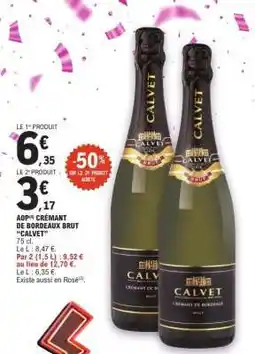 E.Leclerc AOP Crémant de Bordeaux Brut 'Calvet' offre