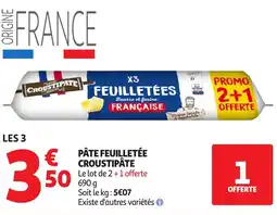Auchan CROUSTIPÂTE Pâte feuilletée offre