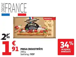 Auchan CROUSTIPÂTE Pinsa offre