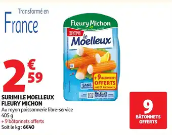 Auchan FLEURY MICHON Surimi le moelleux offre