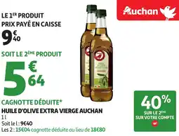 Auchan AUCHAN Huile d'olive extra vierge offre