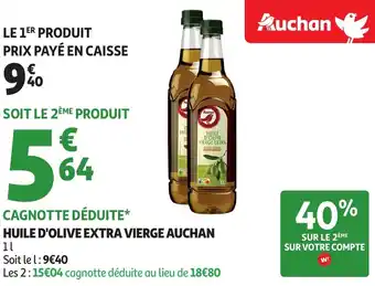 Auchan AUCHAN Huile d'olive extra vierge offre