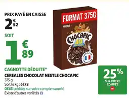 Auchan NESTLE Chocapic cereales chocolat offre