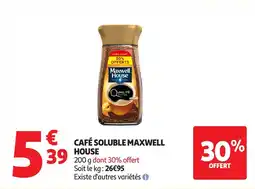 Auchan MAXWELL HOUSE Café soluble offre