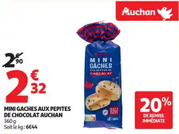 Auchan AUCHAN Mini gaches aux pepites de chocolat offre