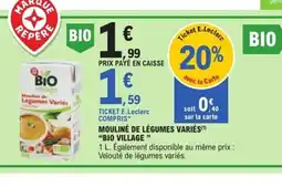 E.Leclerc BIO VILLAGE Mouliné de légumes variés offre