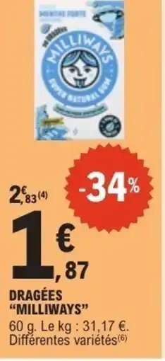 E.Leclerc MILLIWAYS Dragées offre