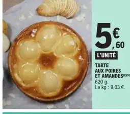 E.Leclerc Tarte aux poires et amandes offre