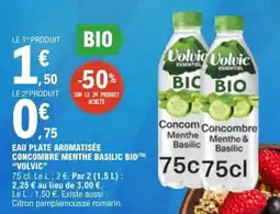 E.Leclerc VOLVIC Eau plate aromatisée concombre menthe basilic bio offre