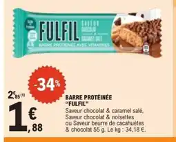 E.Leclerc FULFIL Barre protéinée offre