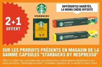 E.Leclerc STARBUCKS Sur les produits présents en magasin de la gamme capsules offre