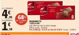 E.Leclerc CÔTE D'OR Mignonnette offre