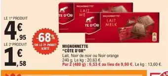 E.Leclerc CÔTE D'OR Mignonnette offre