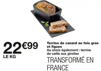 Monoprix Terrine de canard au foie gras et figues offre