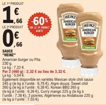 E.Leclerc HEINZ Sauce offre