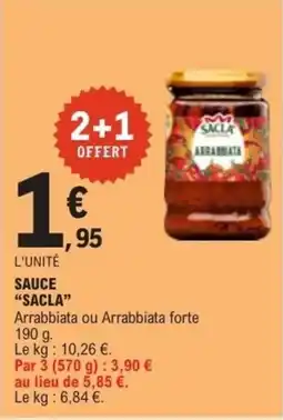 E.Leclerc SACLA Sauce offre