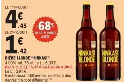 E.Leclerc NINKASI Bière blonde offre