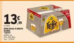 E.Leclerc LEFFE Bière belge d'abbaye blonde offre