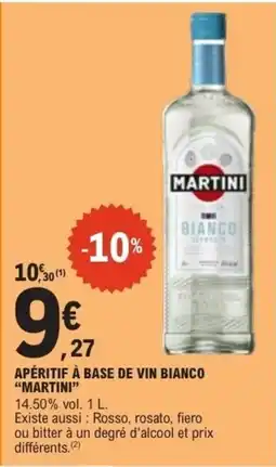 E.Leclerc MARTINI Apéritif à base de vin bianco offre