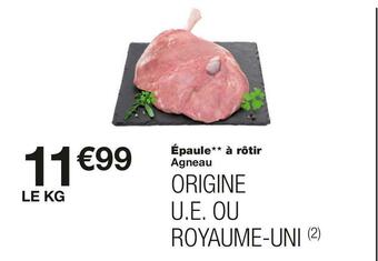 Monoprix Épaule à rôtir agneau offre
