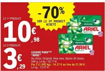 E.Leclerc ARIEL Lessive pods offre