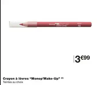 Monoprix Monoprix crayon à lèvres offre