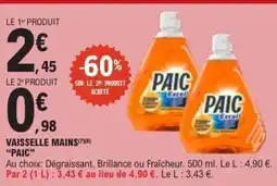E.Leclerc PAIC Vaisselle mains offre