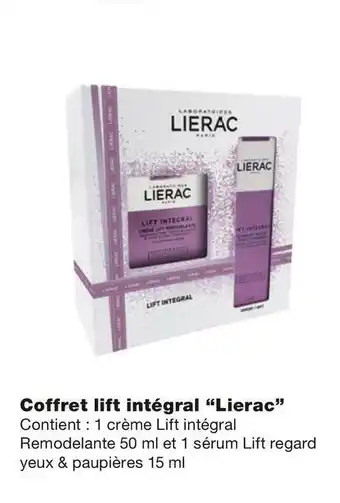 Monoprix Lierac coffret lift intégral offre