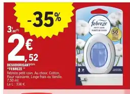 E.Leclerc FEBREZE Desodorisant offre