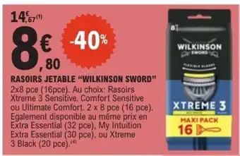 E.Leclerc WILKINSON Rasoirs jetable offre