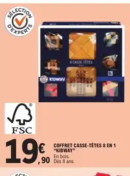 E.Leclerc KIDWAY Coffret casse-têtes 8 en 1 offre