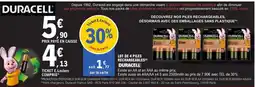 E.Leclerc DURACELL Lot de 4 piles rechargeables offre