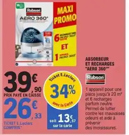 E.Leclerc RUBSON Absorbeur et recharges aero 360° offre