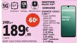 E.Leclerc SAMSUNG Smartphone galaxy a16 offre