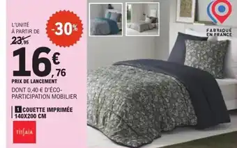 E.Leclerc Couette imprimée offre