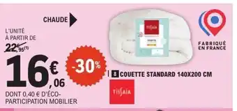 E.Leclerc Couette standard offre