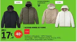 E.Leclerc Blouson homme ou femme offre