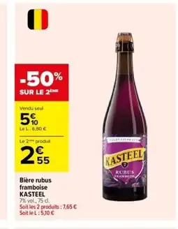 Carrefour KASTEEL Bière rubus framboise offre