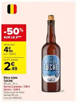 Carrefour TUCHE Bière triple offre
