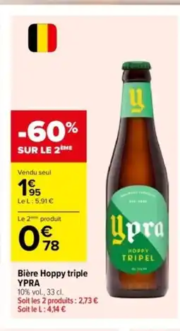 Carrefour YPRA Bière Hoppy triple offre