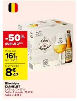Carrefour KARMELIET Bière triple offre