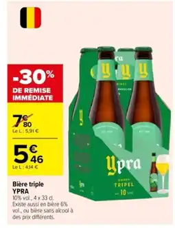 Carrefour YPRA Bière triple offre