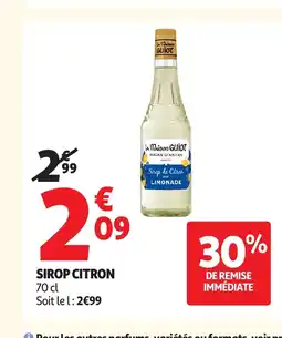 Auchan Sirop citron offre
