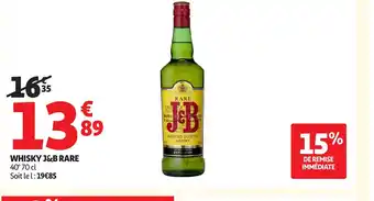 Auchan J&B RARE Whisky offre